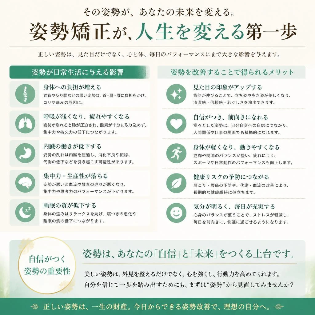 姿勢矯正の必要性